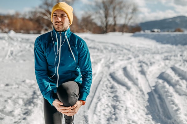 course hivernale échauffement